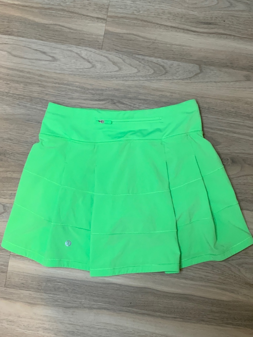 lululemon athletica Neon Green Skirt with Built-in Shorts - Picture 2 of 7